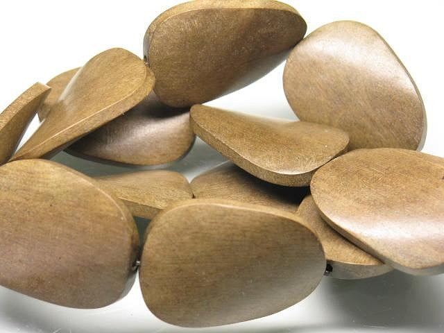 TOKO-BEADS PW302-14N Wooden bead (strand) 25mm PW302-14N ウッドビーズ（連） 25mm Asian bead & African bead  Handmade,Lampeork,bead,asia,india,ethnic,parts,accessory,beads とんぼ玉,ビーズ,トンボ玉,アジア,インド,エスニック,手作り,パーツ,アクセサリー