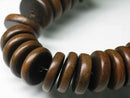 TOKO-BEADS PW302-22N Wooden bead (strand) 16mm PW302-22N ウッドビーズ（連） 16mm Asian bead & African bead  Handmade,Lampeork,bead,asia,india,ethnic,parts,accessory,beads とんぼ玉,ビーズ,トンボ玉,アジア,インド,エスニック,手作り,パーツ,アクセサリー