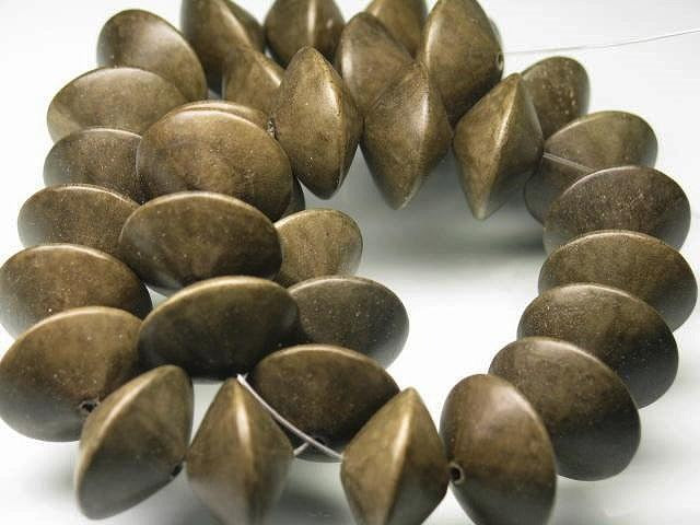 TOKO-BEADS PW302-25N Wooden bead (strand) 19~20mm PW302-25N ウッドビーズ（連） 19~20mm Asian bead & African bead  Handmade,Lampeork,bead,asia,india,ethnic,parts,accessory,beads とんぼ玉,ビーズ,トンボ玉,アジア,インド,エスニック,手作り,パーツ,アクセサリー