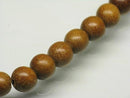 TOKO-BEADS PW303-03N Wooden bead (strand) 8mm PW303-03N ウッドビーズ（連） 8mm Asian bead & African bead  Handmade,Lampeork,bead,asia,india,ethnic,parts,accessory,beads とんぼ玉,ビーズ,トンボ玉,アジア,インド,エスニック,手作り,パーツ,アクセサリー