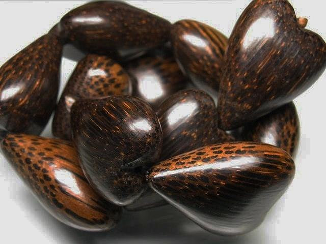 | TOKO-BEADS |PW305N-10 ココナッツビーズ（連） 28mmとんぼ玉,ビーズ,トンボ玉,アジア,インド,エスニック,手作り,パーツ,アクセサリー