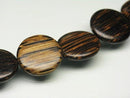 TOKO-BEADS PW305-13N Palm wood bead (strand) 20mm PW305-13N ココナッツビーズ（連） 20mm Asian bead & African bead  Handmade,Lampeork,bead,asia,india,ethnic,parts,accessory,beads とんぼ玉,ビーズ,トンボ玉,アジア,インド,エスニック,手作り,パーツ,アクセサリー
