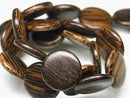 TOKO-BEADS PW305-13N Palm wood bead (strand) 20mm PW305-13N ココナッツビーズ（連） 20mm Asian bead & African bead  Handmade,Lampeork,bead,asia,india,ethnic,parts,accessory,beads とんぼ玉,ビーズ,トンボ玉,アジア,インド,エスニック,手作り,パーツ,アクセサリー