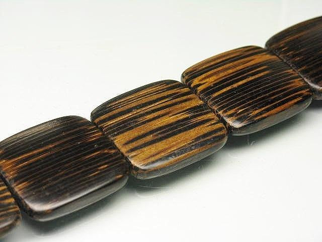 PW305N-15 Palm wood bead (strand) 25mm