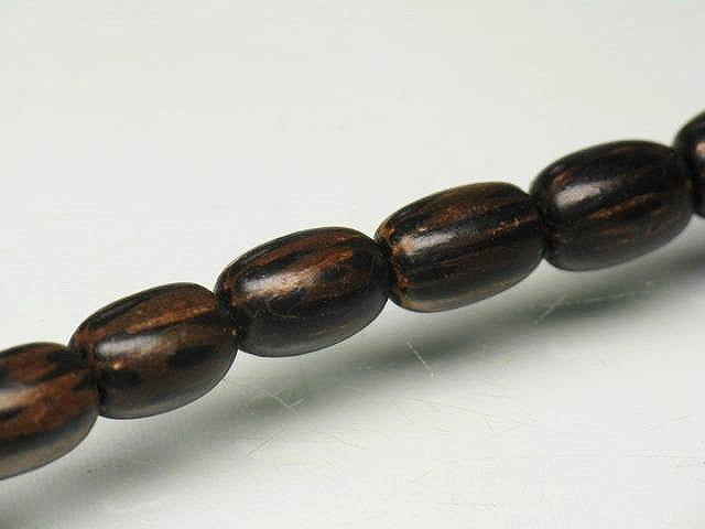 PW305N-19 Palm wood bead (strand) 6mm
