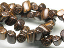 TOKO-BEADS PW305-22N Palm wood bead (strand) 13mm PW305-22N ココナッツビーズ（連） 13mm Asian bead & African bead  Handmade,Lampeork,bead,asia,india,ethnic,parts,accessory,beads とんぼ玉,ビーズ,トンボ玉,アジア,インド,エスニック,手作り,パーツ,アクセサリー