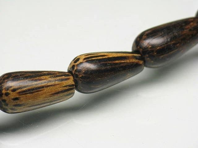 PW305N-25 Palm wood bead (strand) 10mm