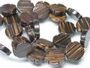 TOKO-BEADS PW305-29N Palm wood bead (strand) 15mm PW305-29N ココナッツビーズ（連） 15mm Asian bead & African bead  Handmade,Lampeork,bead,asia,india,ethnic,parts,accessory,beads とんぼ玉,ビーズ,トンボ玉,アジア,インド,エスニック,手作り,パーツ,アクセサリー