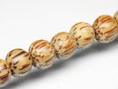 TOKO-BEADS PW306-03N Palm wood bead (strand) 8.5~9mm PW306-03N ココナッツビーズ（連） 8.5~9mm Asian bead & African bead  Handmade,Lampeork,bead,asia,india,ethnic,parts,accessory,beads とんぼ玉,ビーズ,トンボ玉,アジア,インド,エスニック,手作り,パーツ,アクセサリー