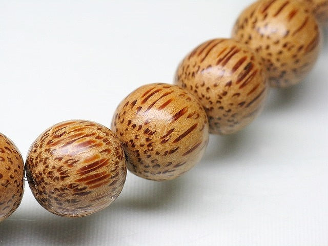 PW306N-06 Palm wood bead (strand) 15mm