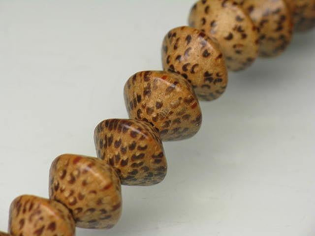 PW306N-10 Palm wood bead (strand) 10mm
