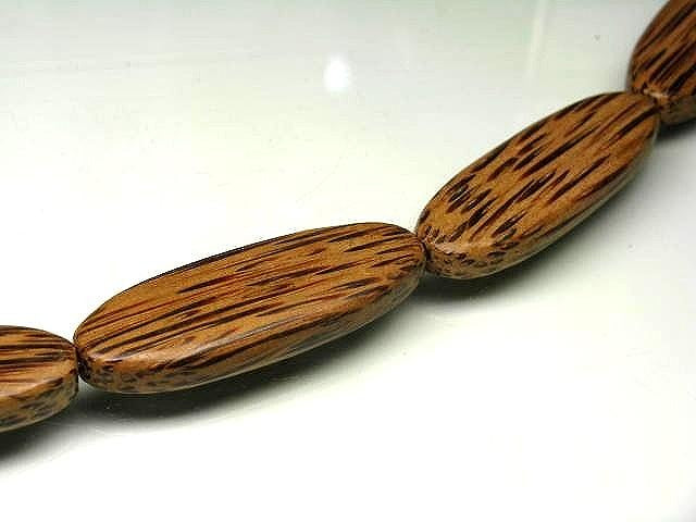 PW306N-17 Palm wood bead (strand) 15mm