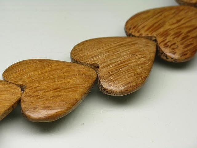 PW306N-19 Palm wood bead (strand) 27mm