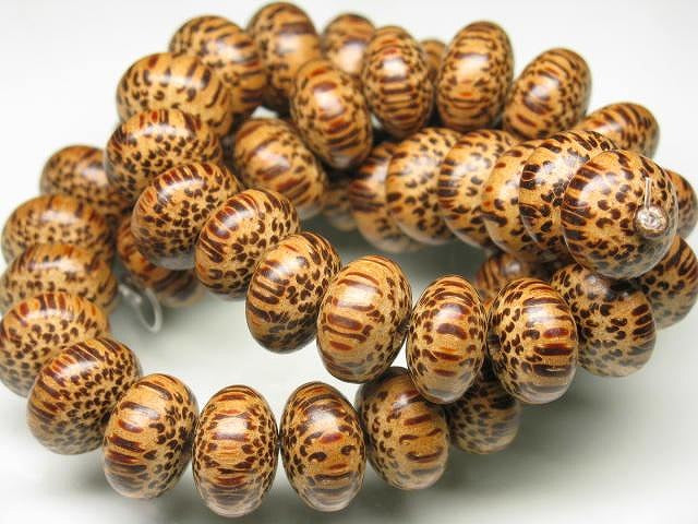 | TOKO-BEADS |PW306N-21 ココナッツビーズ（連） 14mmとんぼ玉,ビーズ,トンボ玉,アジア,インド,エスニック,手作り,パーツ,アクセサリー