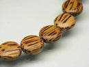 TOKO-BEADS PW306-22N Palm wood bead (strand) 12mm PW306-22N ココナッツビーズ（連） 12mm Asian bead & African bead  Handmade,Lampeork,bead,asia,india,ethnic,parts,accessory,beads とんぼ玉,ビーズ,トンボ玉,アジア,インド,エスニック,手作り,パーツ,アクセサリー