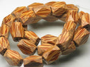 TOKO-BEADS PW306-24N Wooden bead (strand) 8mm PW306-24N ウッドビーズ（連） 8mm Asian bead & African bead  Handmade,Lampeork,bead,asia,india,ethnic,parts,accessory,beads とんぼ玉,ビーズ,トンボ玉,アジア,インド,エスニック,手作り,パーツ,アクセサリー