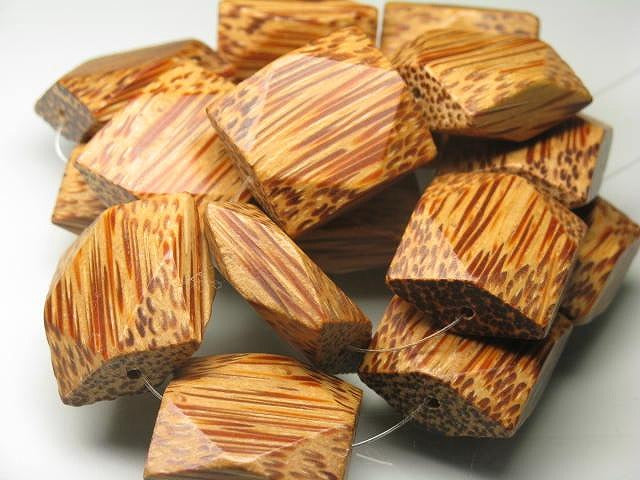 TOKO-BEADS PW306N-25 Wooden bead (strand) 22mm PW306N-25 ウッドビーズ（連） 22mm Asian bead & African bead  Handmade,Lampeork,bead,asia,india,ethnic,parts,accessory,beads とんぼ玉,ビーズ,トンボ玉,アジア,インド,エスニック,手作り,パーツ,アクセサリー