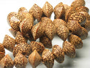 TOKO-BEADS PW306-27N Wooden bead (strand) 14~15mm PW306-27N ウッドビーズ（連） 14~15mm Asian bead & African bead  Handmade,Lampeork,bead,asia,india,ethnic,parts,accessory,beads とんぼ玉,ビーズ,トンボ玉,アジア,インド,エスニック,手作り,パーツ,アクセサリー