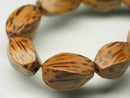 TOKO-BEADS PW306-31N Wooden bead (strand) 8mm PW306-31N ウッドビーズ（連） 8mm Asian bead & African bead  Handmade,Lampeork,bead,asia,india,ethnic,parts,accessory,beads とんぼ玉,ビーズ,トンボ玉,アジア,インド,エスニック,手作り,パーツ,アクセサリー