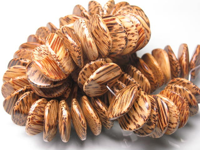 TOKO-BEADS PW306-33N Wooden bead (strand) 20mm PW306-33N ウッドビーズ（連） 20mm Asian bead & African bead  Handmade,Lampeork,bead,asia,india,ethnic,parts,accessory,beads とんぼ玉,ビーズ,トンボ玉,アジア,インド,エスニック,手作り,パーツ,アクセサリー