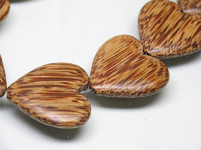 PW306N-36 Palm wood bead (strand) 28mm