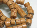 TOKO-BEADS PW306-37N Palm wood bead (strand) 12mm PW306-37N ココナッツビーズ（連） 12mm Asian bead & African bead  Handmade,Lampeork,bead,asia,india,ethnic,parts,accessory,beads とんぼ玉,ビーズ,トンボ玉,アジア,インド,エスニック,手作り,パーツ,アクセサリー