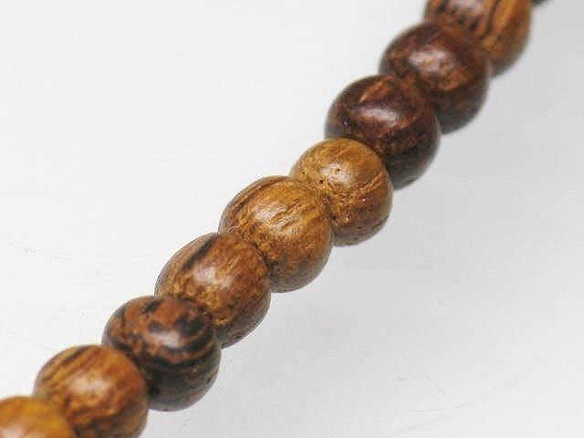 PW308N-01 Wooden beads (strand) 4.5mm
