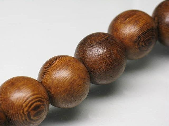 PW308N-07 Wooden bead (strand) 15.5mm