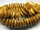 TOKO-BEADS PW308-16N Wooden bead (strand) 20mm PW308-16N ウッドビーズ（連） 20mm Asian bead & African bead  Handmade,Lampeork,bead,asia,india,ethnic,parts,accessory,beads とんぼ玉,ビーズ,トンボ玉,アジア,インド,エスニック,手作り,パーツ,アクセサリー