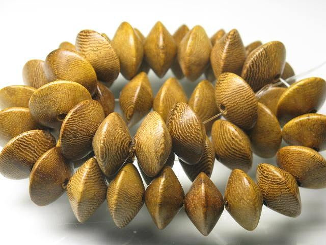 | TOKO-BEADS |PW308N-19 ウッドビーズ（連） 14~15mmとんぼ玉,ビーズ,トンボ玉,アジア,インド,エスニック,手作り,パーツ,アクセサリー