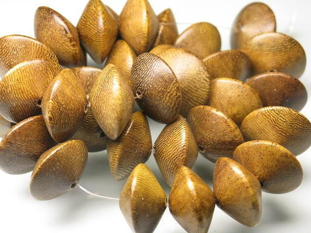 | TOKO-BEADS |PW308N-20 ウッドビーズ（連） 19~20mmとんぼ玉,ビーズ,トンボ玉,アジア,インド,エスニック,手作り,パーツ,アクセサリー