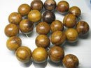 TOKO-BEADS PW308-21N Wooden bead (strand) 18mm PW308-21N ウッドビーズ（連） 18mm Asian bead & African bead  Handmade,Lampeork,bead,asia,india,ethnic,parts,accessory,beads とんぼ玉,ビーズ,トンボ玉,アジア,インド,エスニック,手作り,パーツ,アクセサリー