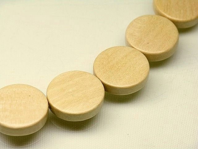 TOKO-BEADS PW310-02N Wooden bead (strand) 20mm PW310-02N ウッドビーズ（連） 20mm Asian bead & African bead  Handmade,Lampeork,bead,asia,india,ethnic,parts,accessory,beads とんぼ玉,ビーズ,トンボ玉,アジア,インド,エスニック,手作り,パーツ,アクセサリー