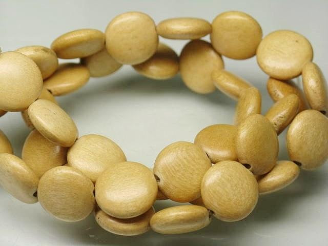 | TOKO-BEADS |PW310N-11 ウッドビーズ（連） 12mmとんぼ玉,ビーズ,トンボ玉,アジア,インド,エスニック,手作り,パーツ,アクセサリー