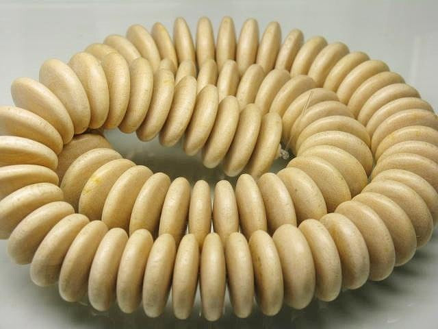 TOKO-BEADS PW310-12N Wooden bead (strand) 15~16.5mm PW310-12N ウッドビーズ（連） 15~16.5mm Asian bead & African bead  Handmade,Lampeork,bead,asia,india,ethnic,parts,accessory,beads とんぼ玉,ビーズ,トンボ玉,アジア,インド,エスニック,手作り,パーツ,アクセサリー