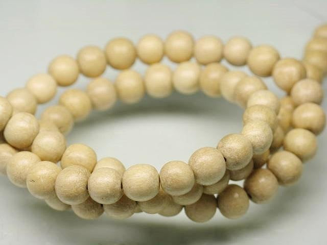 | TOKO-BEADS |PW310N-15 ウッドビーズ（連） 6.5mmとんぼ玉,ビーズ,トンボ玉,アジア,インド,エスニック,手作り,パーツ,アクセサリー