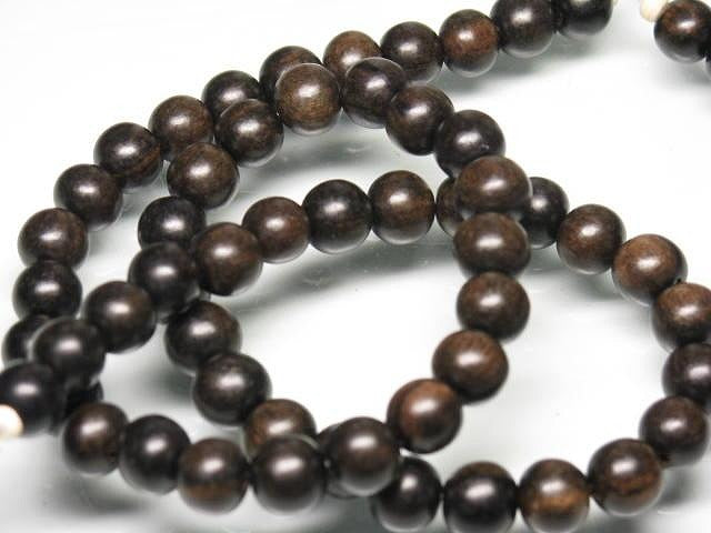 | TOKO-BEADS |PW311N-05 ウッドビーズ（連） 8mmとんぼ玉,ビーズ,トンボ玉,アジア,インド,エスニック,手作り,パーツ,アクセサリー