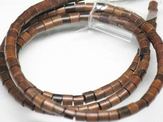 | TOKO-BEADS |PW311N-15 ウッドビーズ（連） 3mmとんぼ玉,ビーズ,トンボ玉,アジア,インド,エスニック,手作り,パーツ,アクセサリー