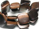 TOKO-BEADS PW311-33N Wooden bead (strand) 25mm PW311-33N ウッドビーズ（連） 25mm Asian bead & African bead  Handmade,Lampeork,bead,asia,india,ethnic,parts,accessory,beads とんぼ玉,ビーズ,トンボ玉,アジア,インド,エスニック,手作り,パーツ,アクセサリー