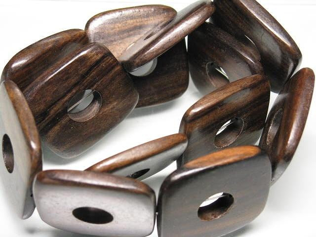 TOKO-BEADS PW311-36N Wooden bead (strand) 35mm PW311-36N ウッドビーズ（連） 35mm Asian bead & African bead  Handmade,Lampeork,bead,asia,india,ethnic,parts,accessory,beads とんぼ玉,ビーズ,トンボ玉,アジア,インド,エスニック,手作り,パーツ,アクセサリー