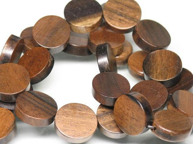 TOKO-BEADS PW311-40N Wooden bead (strand) 15mm PW311-40N ウッドビーズ（連） 15mm Asian bead & African bead  Handmade,Lampeork,bead,asia,india,ethnic,parts,accessory,beads とんぼ玉,ビーズ,トンボ玉,アジア,インド,エスニック,手作り,パーツ,アクセサリー
