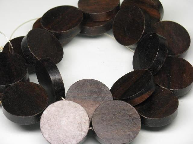 | TOKO-BEADS |PW311N-41 ウッドビーズ（連） 19.5mmとんぼ玉,ビーズ,トンボ玉,アジア,インド,エスニック,手作り,パーツ,アクセサリー