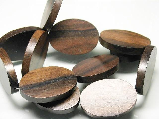 TOKO-BEADS PW311-47N Wooden bead (strand) 25mm PW311-47N ウッドビーズ（連） 25mm Asian bead & African bead  Handmade,Lampeork,bead,asia,india,ethnic,parts,accessory,beads とんぼ玉,ビーズ,トンボ玉,アジア,インド,エスニック,手作り,パーツ,アクセサリー