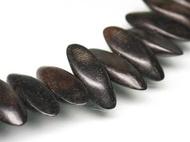 TOKO-BEADS PW311-52N Wooden bead (strand) 21.5mm PW311-52N ウッドビーズ（連） 21.5mm Asian bead & African bead  Handmade,Lampeork,bead,asia,india,ethnic,parts,accessory,beads とんぼ玉,ビーズ,トンボ玉,アジア,インド,エスニック,手作り,パーツ,アクセサリー