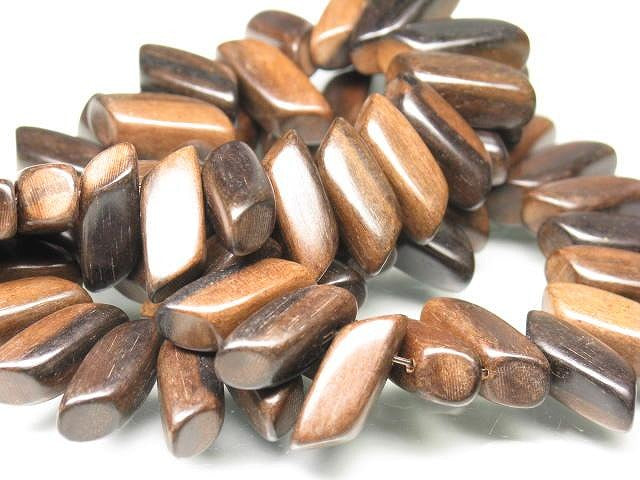 TOKO-BEADS PW311-53N Wooden bead (strand) 19mm PW311-53N ウッドビーズ（連） 19mm Asian bead & African bead  Handmade,Lampeork,bead,asia,india,ethnic,parts,accessory,beads とんぼ玉,ビーズ,トンボ玉,アジア,インド,エスニック,手作り,パーツ,アクセサリー
