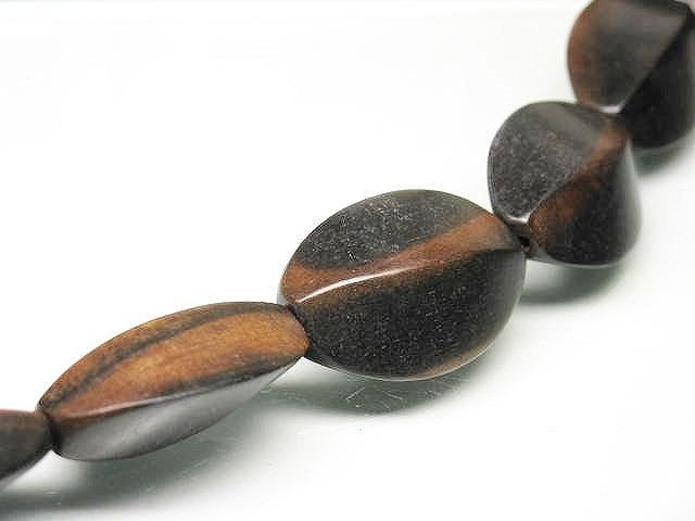 TOKO-BEADS PW311N-54 Wooden bead (strand) 22mm PW311N-54 ウッドビーズ（連） 22mm Asian bead & African bead  Handmade,Lampeork,bead,asia,india,ethnic,parts,accessory,beads とんぼ玉,ビーズ,トンボ玉,アジア,インド,エスニック,手作り,パーツ,アクセサリー