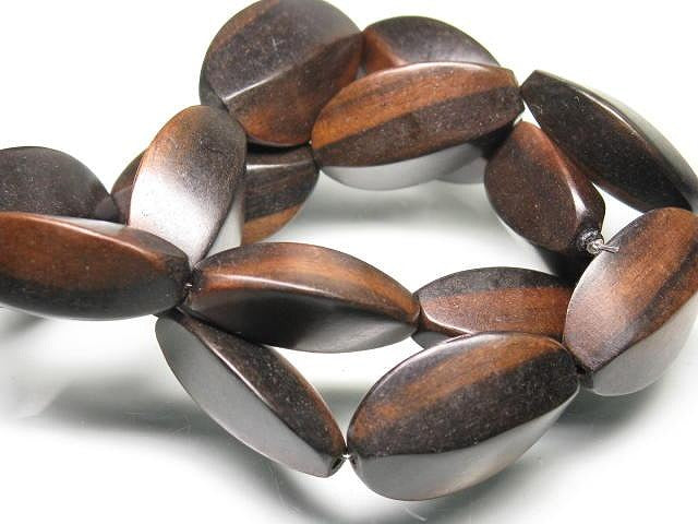 TOKO-BEADS PW311N-54 Wooden bead (strand) 22mm PW311N-54 ウッドビーズ（連） 22mm Asian bead & African bead  Handmade,Lampeork,bead,asia,india,ethnic,parts,accessory,beads とんぼ玉,ビーズ,トンボ玉,アジア,インド,エスニック,手作り,パーツ,アクセサリー