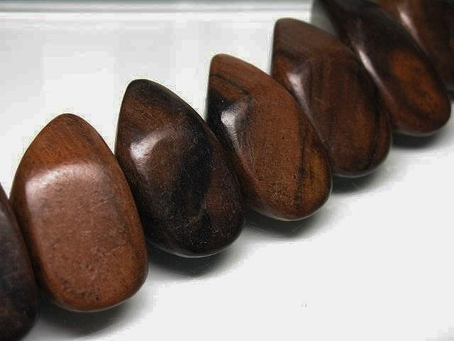 TOKO-BEADS PW311-66N Wooden bead (strand) 40mm PW311-66N ウッドビーズ（連） 40mm Asian bead & African bead  Handmade,Lampeork,bead,asia,india,ethnic,parts,accessory,beads とんぼ玉,ビーズ,トンボ玉,アジア,インド,エスニック,手作り,パーツ,アクセサリー
