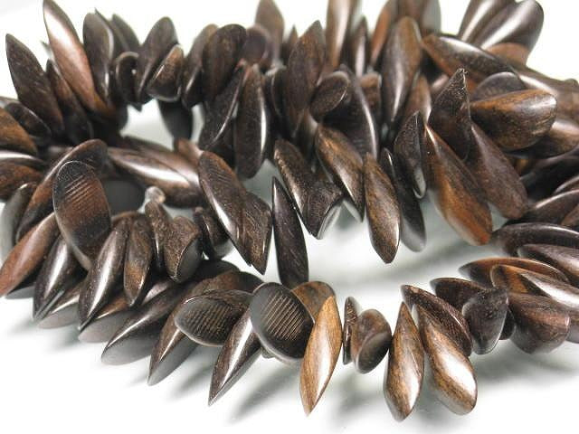 TOKO-BEADS PW311-68N Wooden bead (strand) 17.5mm PW311-68N ウッドビーズ（連） 17.5mm Asian bead & African bead  Handmade,Lampeork,bead,asia,india,ethnic,parts,accessory,beads とんぼ玉,ビーズ,トンボ玉,アジア,インド,エスニック,手作り,パーツ,アクセサリー
