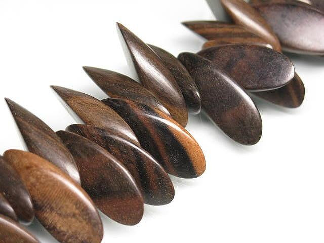 TOKO-BEADS PW311-69N Wooden bead (strand) 31.5mm PW311-69N ウッドビーズ（連） 31.5mm Asian bead & African bead  Handmade,Lampeork,bead,asia,india,ethnic,parts,accessory,beads とんぼ玉,ビーズ,トンボ玉,アジア,インド,エスニック,手作り,パーツ,アクセサリー